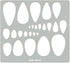 Aleks Melnyk No.151 Metal Stencil for Jewelry, Shape Earring Teardrops Cutouts Stencil, Lapidary Template for Cabochons, Tear Drop, Jewelry Making...