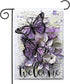 Large Garden Flags 28 X 40 Double Sided,Welcome Yard Flags Summer Garden Decor for Outside,Butterfly Flower Yard Decorations for Home Outdoor...