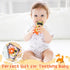 Baby Silicone Teething Toys - 2Pcs Raccoon Fox Baby Soothe Teething Chew Toys Infants Soft Teether Toys Toddler Raccoon and Fox Design Toy Baby Sh...