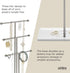Umbra Trigem Hanging Jewelry Organizer Tiered Tabletop Free Standing Necklace Holder Display, White/Nickel...