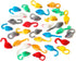 CHIWAVA 60PCS 4.1'' Furry Cat Toy Mice Rattle Small Mouse Kitten Interactive Play Assorted Color...