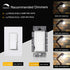 CRLight 6W Edison LED Globe Bulb 4000K Daylight White, 65W Equivalent 650 Lumen Dimmable, E26 Base Vintage Style G16 Globe Frosted Glass Ceiling F...