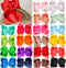 DeD 20 Pcs 8" Hair Bows Clips Boutique Grosgrain Ribbon Big Large Bows Alligator Hair Accessories For Baby Girls Teens Kids...