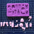 2Pcs/Set Summer Vocation Travel Fondant Molds, Seaside Holiday Silicone Mold for Cake Cupcake Decorating Polymer Clay Mould (Airplane Cruise Liner...