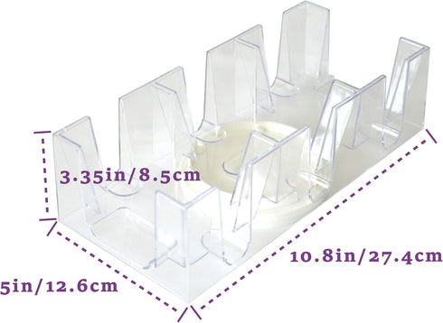 DNB Revolving Playing Card Tray - 9 Deck Plastic Rotating Canasta Card Holder...