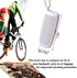 LTGEM Silicone Carrying Travel Case for JBL FLIP 5 Waterproof Portable Speaker with Extra Carabiner - White...