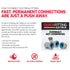 QuickFitting 1/2 inch Junction Box Connector | Push Install PVC Electrical Conduit Fitting | for Rigid Sch 40 and Sch 80 PVC Conduit | 10-Pack Liq...