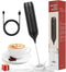 Milk Frother Handheld, Electric Foam Maker with Stainless Steel Whisk Rechargeable Frother Drink Mixer with USB-C Cable for Coffee, Lattes, Cappuc...