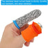 PATIKIL Small 2 Style Gardening Thumb Knife Set, 18Pcs Silicone Thumb Cutter Finger Cover Garden Trim Tool for Picking Fruit Vegetable, Orange...