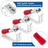 ANCIRS 20pcs Semi-Insulated Piggyback Spade Connectors, Quick Disconnect Piggyback Spade Assortment Kit, Female/Male Cable Crimp Terminals, Red, 2...
