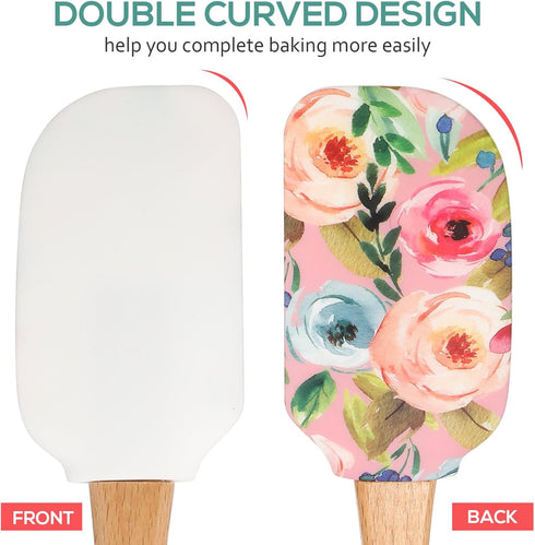 2pcs Cake Cream Spatula Silicone Cake Scrapers Cake Accessories Kitchen Butter Scrapers Baking Spatulas for Kitchen Reusable Butter Scrapers Profe...