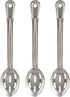 Perforated Stainless Steel Spoon - Serving Slotted Spoons for Restaurant - Large Metal Commercial Tablespoon for Cooking 3 Pcs...