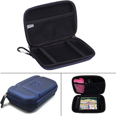 5.2 inch Hard Carrying Case Waterproof GPS Case Protective Pouch Storage Bag Compatible with 5" Navigator Garmin Nuvi 2589LMT 52lm 55lm 2595lmt 24...