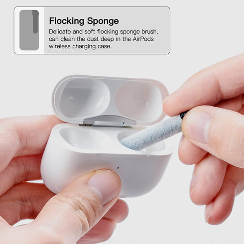 PZOZ Cell Phone Cleaning Kit for AirPods Pro/Pro 2nd/iPhone, 3 in 1 Cleaner Tool Accessories fit for Headphone, iPad Jack Lens, Charger Port Hole ...