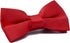 Men’s Classic Pre-Tied Satin Formal Tuxedo Bowtie with Handkerchief Adjustable Length for Wedding Party and Prom (RED)...