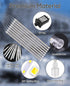 Christmas Lights Outdoor UL Certified Meteor Shower Lights 12 Inch 10 Tubes LED Falling Rain Drop Lights Icicle Snow Cascading Xmas Lights for Tre...