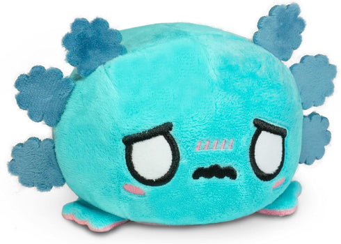TeeTurtle - The Original Reversible Axolotl Plushie - Pink + Blue - Cute Sensory Fidget Stuffed Animals That Show Your Mood...