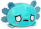 TeeTurtle - The Original Reversible Axolotl Plushie - Pink + Blue - Cute Sensory Fidget Stuffed Animals That Show Your Mood...