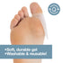 ZenToes Reusable Bunion Relief Protector Guards - Washable Gel Pads for Big Toe, Shield Feet from Friction, Pressure and Pain from Rubbing Shoes -...