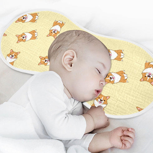 Cute Corgi Dog Pattern Muslin Burp Cloths for Baby 2 Pack Soft 100% Cotton Baby Washcloths Bibs for Boy Girl...