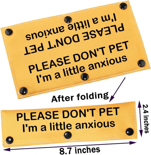 Please Don’t Pet I'm a Little Anxious Dog Leash Wrap Anxious Dogs Leash Sleeve (Little Anxious sleeve)...