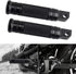 NTHREEAUTO Male Footpegs, Black CNC Billet Passenger Foot Pegs, Motorcycle Footrests Pedals Compatible with Harley Dyna, Sportster, Forty Eight...