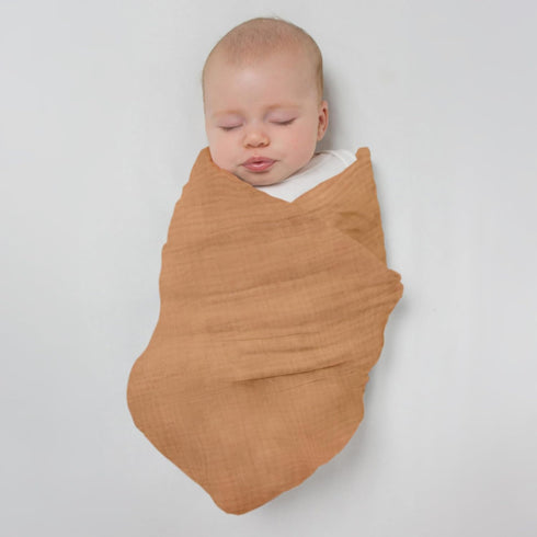 SwaddleDesigns Cotton Muslin Swaddle Blanket, Receiving Blanket for Baby Boys & Girls, Best Shower Gift, 46x46 inches, Butterum...