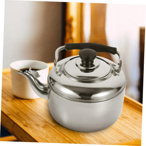 Cabilock Stainless Steel Kettle Stove Teapot Hot Water Kettle Kitchen Water Boiler Handheld Water Pot Tea Maker Pot Stovetop Tea Kettle Whistling ...