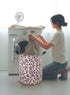 19.7 Inches Large Laundry Basket Waterproof Round Cotton Linen Collapsible Storage bin with Handles for Hamper Kids Room,Toy Storage(Leopard print...