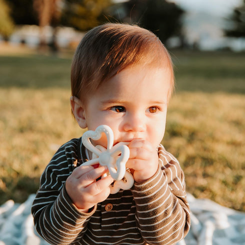 Haakaa Silicone Clover Teether Toy - Food Grade Silicone Teething Toys for Babies 3-6 Months 6-12 Months, Soft & Easy Hold Chew Toy for Infant, BP...