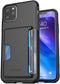 ENCASED iPhone 11 Pro Max Wallet Case (2019) Ultra Durable Cover with Card Holder Slot (4 Credit Cards Capacity) Black...