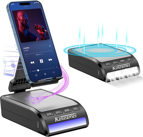 Men Female Dad Festival Gift - Cool Boy Friend Portable Bluetooth Speaker with Phone Stand Wife Kitchen Mens Gadgets Accessories Great Holiday Bir...