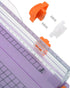 Firbon Purple A4 Paper Cutter, 12 Inch Titanium Straight Paper Trimmer with Side Ruler for Scrapbooking Craft, Paper, Coupon, Label, Cardstock...