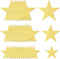 120 PCS Glitter Gold Five Star Cutouts Paper Star Cutouts Star Cutouts for Bulletin Board Stars Classroom Wall Party Decoration Supply 3 Sizes 3.1...