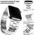Fullmosa No Tools Needed Compatible Apple Watch Bands for Women Men 41mm 40mm 38mm 46mm 49mm 45mm 44mm 42mm, Metal Strap with Case for iWatch Seri...