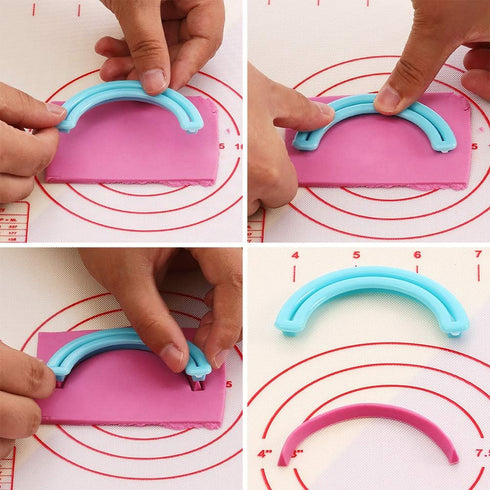 9Pcs Rainbow & Cloud Fondant Cutter Set Cake Cupcake Decorating Tools Sugarcraft Polymer Clay Gum Paste Cookies Biscuit Cutters...