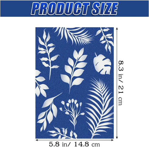 Sun Print Paper Kit Cyanotype Paper, 24 Sheets Cyanotype Papers with 1 Sheet Acrylic Panel, High Sensitive Nature Sun/Solar Activated Sun Printing...