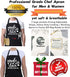 Funny Aprons for Women Men, Novelty Kitchen Cooking Apron with 2 Pockets, Cute Baking Gifts for Bakers, Birthday Housewarming Gifts for Wife Husba...