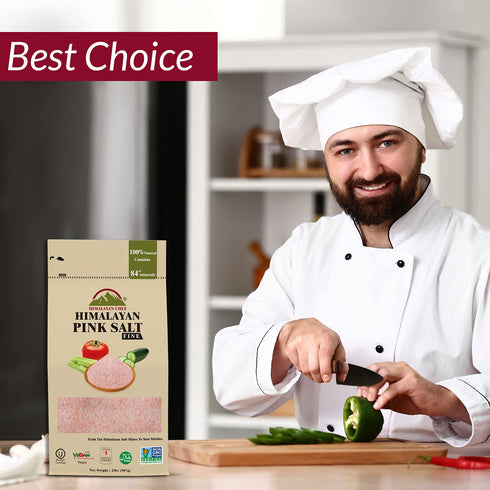 Himalayan Chef Pink Salt Fine, 2 Pounds (Pack of 1)...