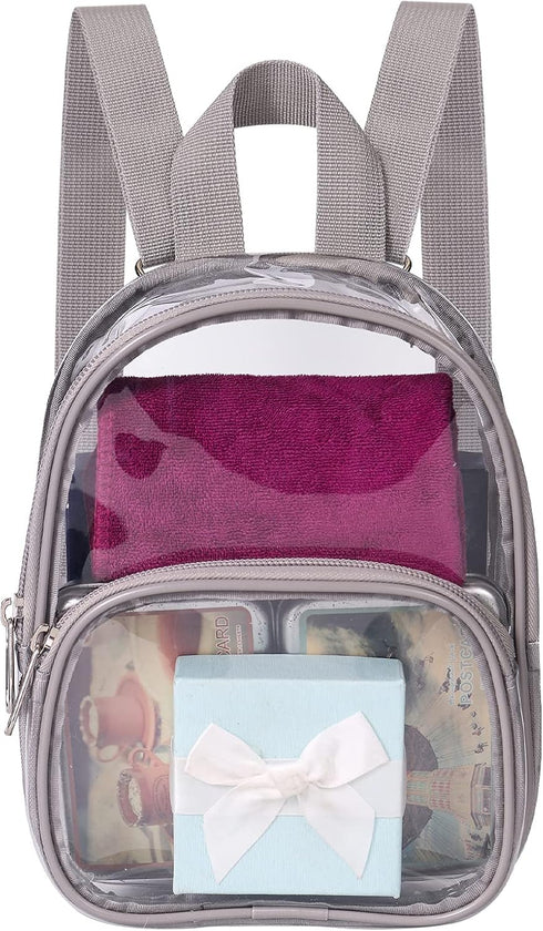 USPECLARE Clear Mini Backpack Stadium Approved for Little Boys & Girls, Transparent Backpack for Concert, Festival, Sport Events...