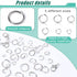 Jump Rings for Jewelry Making Kit, 1500pcs Jewelry Repair Kit for Necklace Bracelet, Lobster Clasps and Closures Repair Supplies Kit with Pliers T...