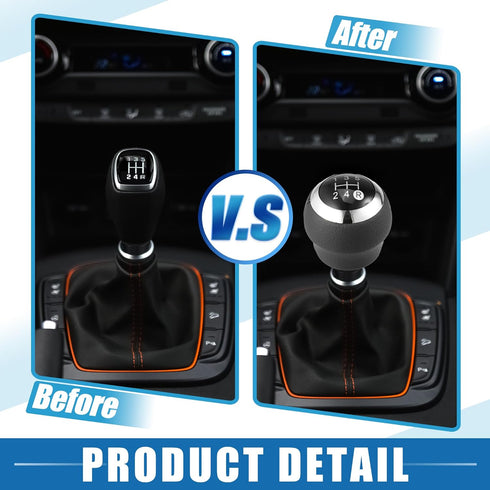 5 Speed Manual Transmission Shift Knob Car Shift Knob Head Lever Shifter for Toyota for Corolla 2007-2013 Plastic Black...