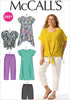 McCall Pattern Company M6971 Women's Top, Tunic, Dress, Shorts and Pants, Size RR "18W-20W-22W-24W"...