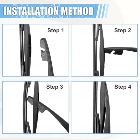 ACROPIX Rear Windshield Wiper Blade Arm Replacement Set OEM Quality Fit for Mitsubishi Outlander 2007-2021 for Honda Odyssey 2005-2017 - Pack of 2...