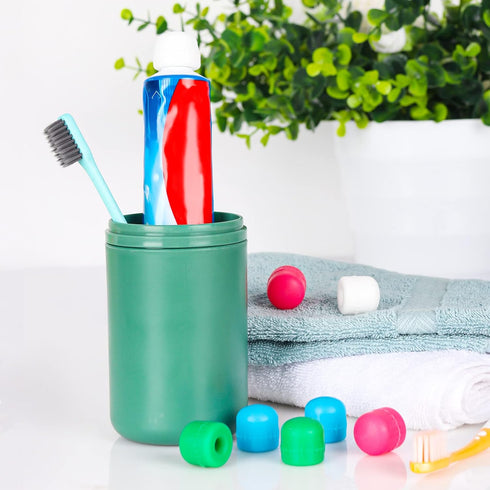 8 Pcs Toothpaste Caps Self Closing Toothpaste Squeezer Dispenser for Kids Silicone Toothpaste Covers Toothpaste Saver Cap Mess Free Toothpaste Top...