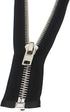 Leekayer 5# 27 Inch Metal Zipper Black Chrome Separating Zippers Jacket Zipper for Sewing Coat Vest Bag 68 cm Handmade Bulk 2 pcs/Pack...