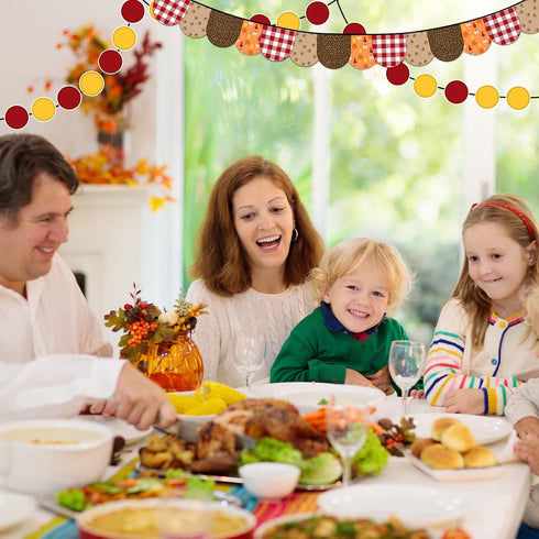 Whaline 88Pcs Thanksgiving Bulletin Board Kit Pumpkin Turkey Maple Leaf Bulletin Board Set Happy Turkey Day Decoration Borders Cutouts with Glue P...