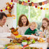 Whaline 88Pcs Thanksgiving Bulletin Board Kit Pumpkin Turkey Maple Leaf Bulletin Board Set Happy Turkey Day Decoration Borders Cutouts with Glue P...
