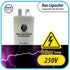 Appli Parts Run Capacitor for electric motors 15 Mfd uF (microfarads) 250VAC Plastic Case with terminals CBB60 Round Universal fit water pumps and...