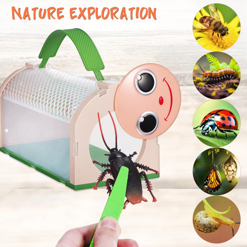 Outdoor Explorer Kit - Bugs Catcher Kit for Kids Critter Keeper Butterfly Habitat Magnifying Glass Summer Outdoor Toys...